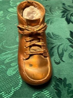 Baby shoe vintage 1970s decoration